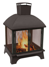 Landmann Redford Outdoor Fireplace, Black, 26×22 in., 2024