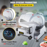 VEVOR Commercial Meat Slicer, Semi-Automatic Food Slicing Machine