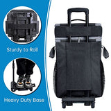 72-Can Rolling Soft Cooler with Wheels and Handle, Leakproof Insulated Collapsible Bag for Beach, Camping, Patio and Travel