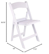 BTEXPERT 4-Piece Resin Folding Chair Set with Vinyl-Padded Seats, Lightweight Indoor and Outdoor Seating for Home, Events, Parties, Picnics, Kitchens, Churches, Schools and Weddings