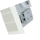 Nutone 665RP Ceiling Exhaust Fan with Light and Heater, 70 CFM