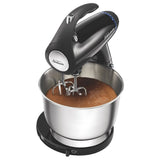 Sunbeam 2594 Mixmaster Stand Mixer, 350-Watt, with Dough Hooks and Beaters, Black