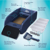LitterMaid Self-Cleaning Litter Box for Single Cats, Blue