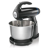 Sunbeam 2594 Mixmaster Stand Mixer, 350-Watt, with Dough Hooks and Beaters, Black