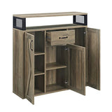 DN01027 Server and Sideboard in Rustic Oak Finish for Dining and Living Spaces