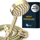 HammerHead Showers Oil Rubbed Bronze Handheld Shower Head with 6ft Hose, Brass Holder, Adjustable Bracket, Detachable Wand, and 1.75 GPM Low-Flow Water Saving Design