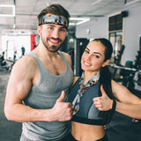 Cotton Sports Head Tie with Moisture-Wicking Straps for Men and Women, Designed for Running, Gym and Workouts