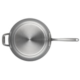 Breville Thermal Pro Clad Stainless Steel Fry Pan, 12.5×22, with Helper Handle