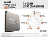 AMD Ryzen 9 5950X Unlocked Desktop Processor with 16 Cores and 32 Threads