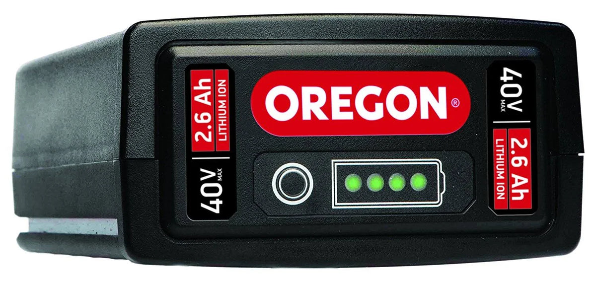 Oregon 585527 Cordless Battery Pack with 40V Max Power and 2.6 Ah Lithium-Ion Capacity