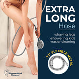 HammerHead Showers Oil Rubbed Bronze Handheld Shower Head with 6ft Hose, Brass Holder, Adjustable Bracket, Detachable Wand, and 1.75 GPM Low-Flow Water Saving Design