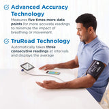 OMRON Platinum Upper Arm Blood Pressure Monitor with Bluetooth, Digital Readings for Two Users and Storage for 200 Measurements