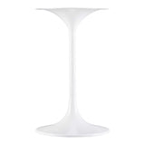 Modway Lippa 20-Inch Round Side Table with Artificial Marble Top, White