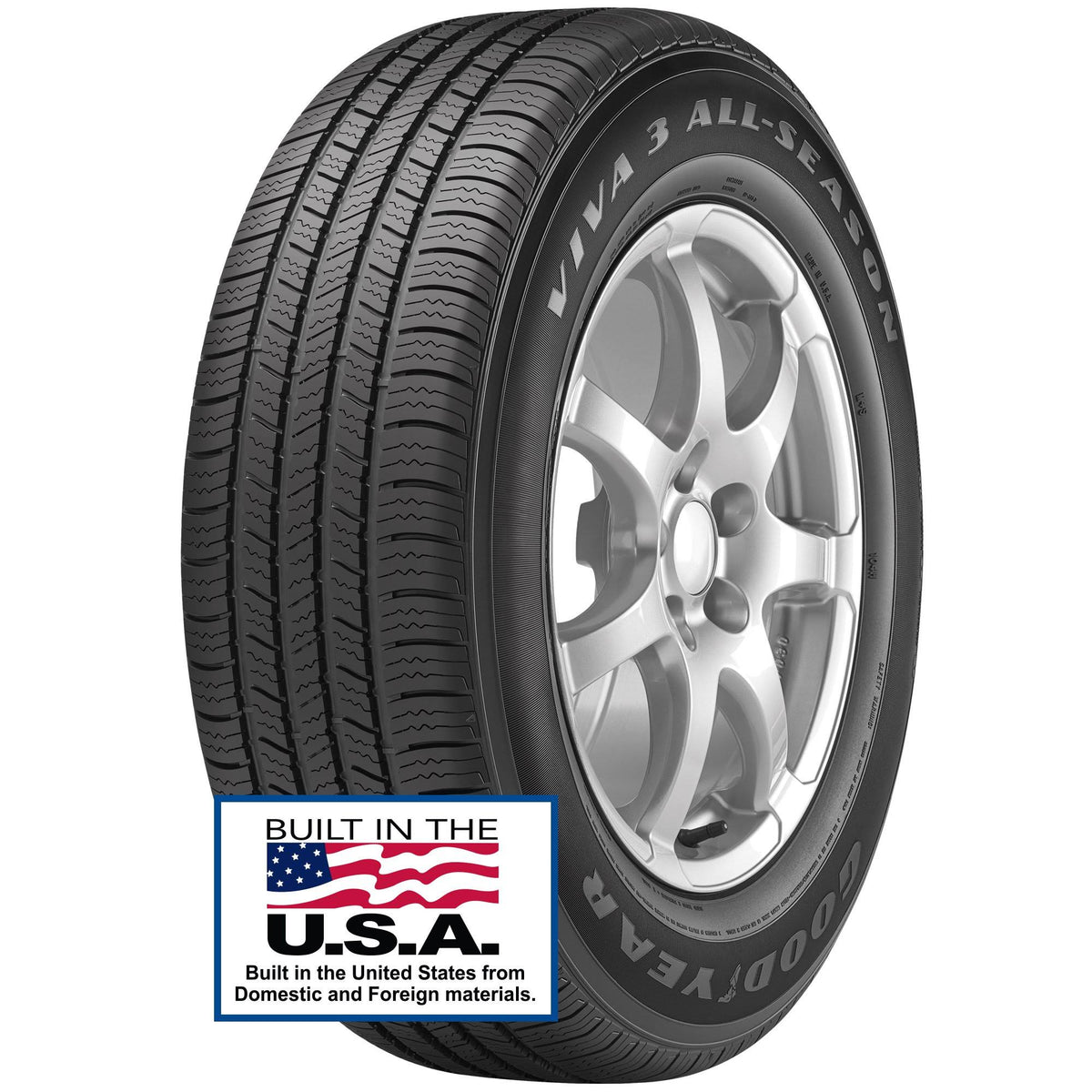 Goodyear Viva 3 All-Season Tire, 215/55R16 93H