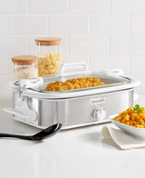 Crock-Pot 3.5-Quart Casserole Slow Cooker with Stainless Steel Finish