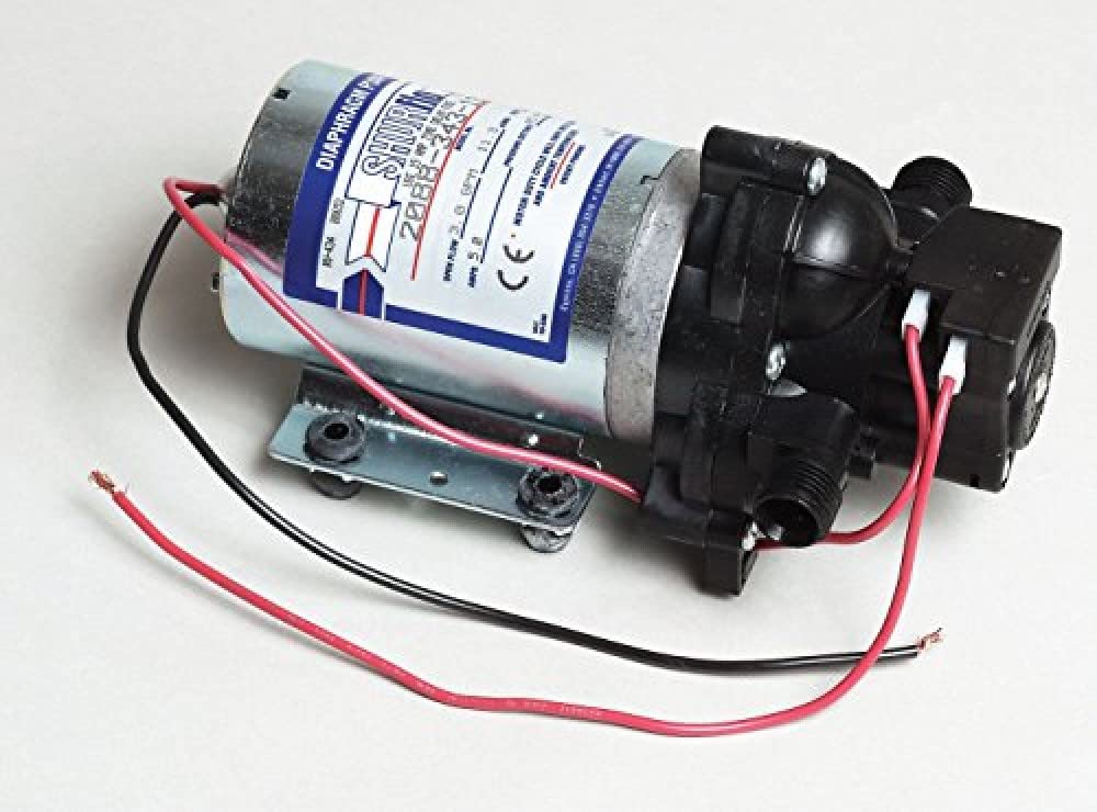 Shurflo 2088-343-135 Automatic-Demand Diaphragm Pump, 12VDC, 45 PSI, 3.0 GPM, Viton Valves, Santoprene Diaphragm, Self-Priming, 10 Amps Maximum, 1/2-14 NPSM Port