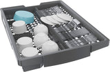 Bosch 800 Series Built-In Dishwasher with Top Controls, 18-Inch, Smart Features, 3rd Rack and 44 dBA, Custom Panel Ready