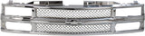 Garage-Pro Chrome Grille Assembly Compatible with 1994-2000 Chevrolet C/K Full-Size Pickup and 1994-1999 Suburban, Mesh Insert with Dual/Composite Headlights