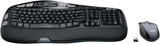 Renewed Logitech MK570 Wireless Keyboard and Optical Mouse Set with Comfort Wave Design