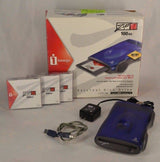 Iomega Zip 100 MB External USB Drive with Power Cord and Three 100MB Discs