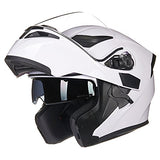 ILM Model 902 Modular Motorcycle Helmet with Flip-Up Full-Face Design, Dual Visors, DOT Certification, and 6 Colors