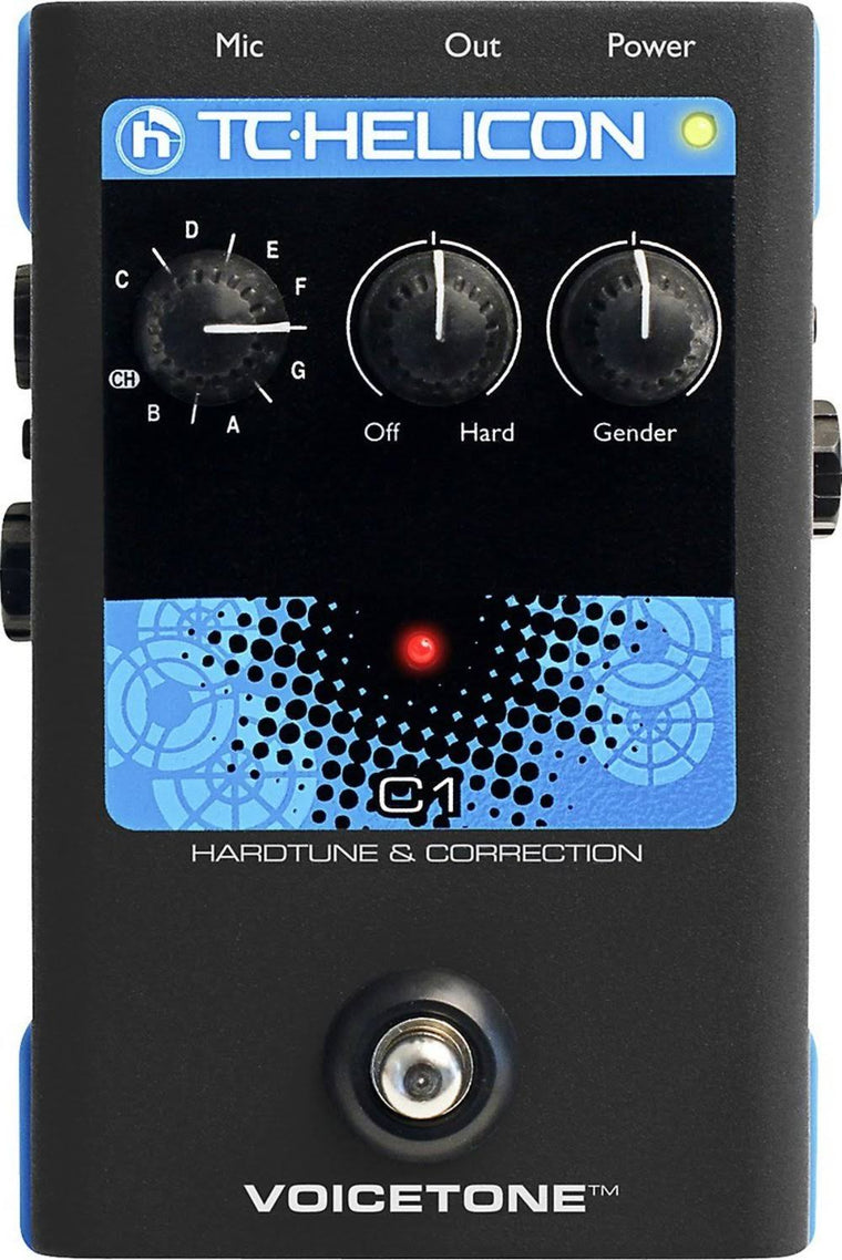 TC Helicon VoiceTone C1 Vocal Effects Pedal for Live Performance