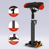 Foldable Adjustable Scooter Saddle Seat for Xiaomi M365, Featuring Shock-Absorbing Foam Cushion