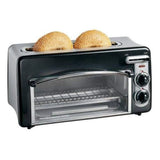 Hamilton Beach Toastation 2-Slice Toaster and Countertop Oven in Black, 22708