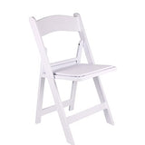 BTEXPERT 4-Piece Resin Folding Chair Set with Vinyl-Padded Seats, Lightweight Indoor and Outdoor Seating for Home, Events, Parties, Picnics, Kitchens, Churches, Schools and Weddings