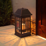22-Inch Antique-Bronze Solar Lantern Featuring Smart Solar 3900KR1 San Rafael Estate-Style Design