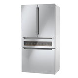 Bosch 800 Series Counter-Depth Smart Refrigerator, 20.5 Cu. Ft. with 4-Door French Door Configuration, Stainless Steel