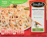 Stouffers Vegetable Lasagna Frozen Meal, 10.5 oz, Pack of 12