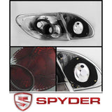 Spyder Euro Style Tail Lights for Toyota Corolla 03-08, Smoke, 5033673