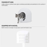 pidan Igloo Dome Cat Litter Box Furniture with Extra-Large Interior, Dog-Proof Design and Modern Minimalist Dot Styling