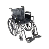 Drive Medical Silver Sport 2 SSP218DDA-SF Wheelchair with 18-Inch-Wide Seat