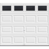 Clopay Classic Collection Insulated Garage Door, 9 ft. x 7 ft., White with Plain Window, 6.5 R-Value, Model 111379