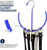 EASYVIEW Hanging Closet Organizer for Belts, Scarves, Ties, Shoes and Gym Bags