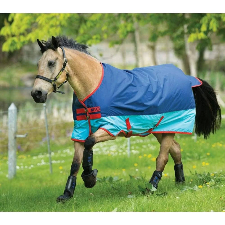 Mio Turnout Lite Sheet in Dark Blue/Aqua, Size 81