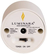 Luminara Flameless Tea Lights, 4-Piece Set with Rechargeable Design, Unscented White