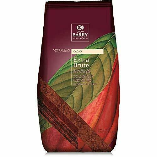 Cacao Barry Extra Brute 100% Cocoa Powder, Two 2.2 lb Packs