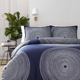 Marimekko Fokus 221439 Twin Duvet Cover Set in Navy