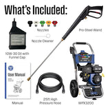 Westinghouse WPX3400 Gas Pressure Washer with 3400 PSI and 2.6 Max GPM, Onboard Soap Tank, Spray Gun, Wand and 5-Nozzle Set for Cars, Fences, Driveways, Patios and Furniture