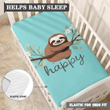 Purple Butterfly Fitted Crib Sheet for Baby Girls and Boys, Soft Flower Mattress Cover for Cribs and Toddler Beds, 28 x 52 Inch