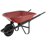 4 Cu. Ft. Poly Wheelbarrow with Red Tub, True Temper PW4UT24
