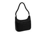 Brighton Barbados Ziptop Hobo Handbag in Black