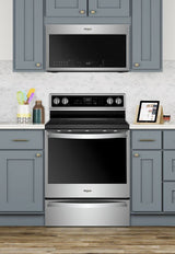 Whirlpool WMH78019HZ 1.9 cu ft Built-In Convection Microwave Hood with 1100W Power, Stainless Steel