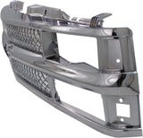 Garage-Pro Chrome Grille Assembly Compatible with 1994-2000 Chevrolet C/K Full-Size Pickup and 1994-1999 Suburban, Mesh Insert with Dual/Composite Headlights