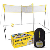 Crossnet 4-Way Adjustable Volleyball Game Set with Net, Open Box