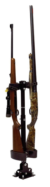 Adjustable Vertical Gun Rack for UTV Cab Floors, Double Mount Design, Model 20073
