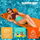 TRC Recreation Foam Pool Float, 1.25-Inch Floating Water Lounger for Swimming and Splashing